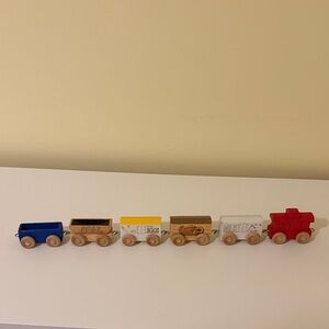 Omaha Vintage Wooden Train set